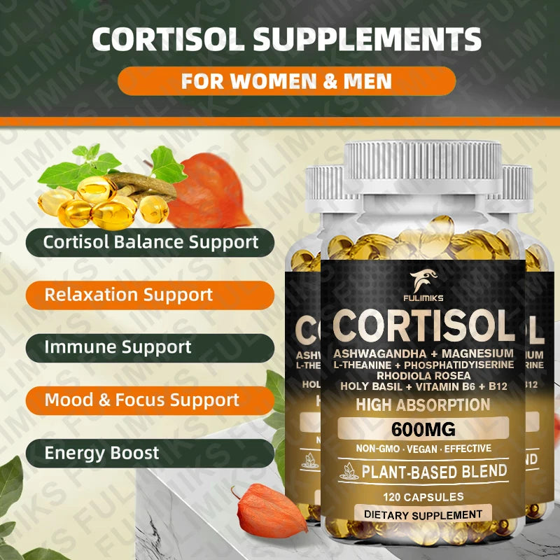 Premium Cortisol Softgel - Balance Stress & Boost Energy