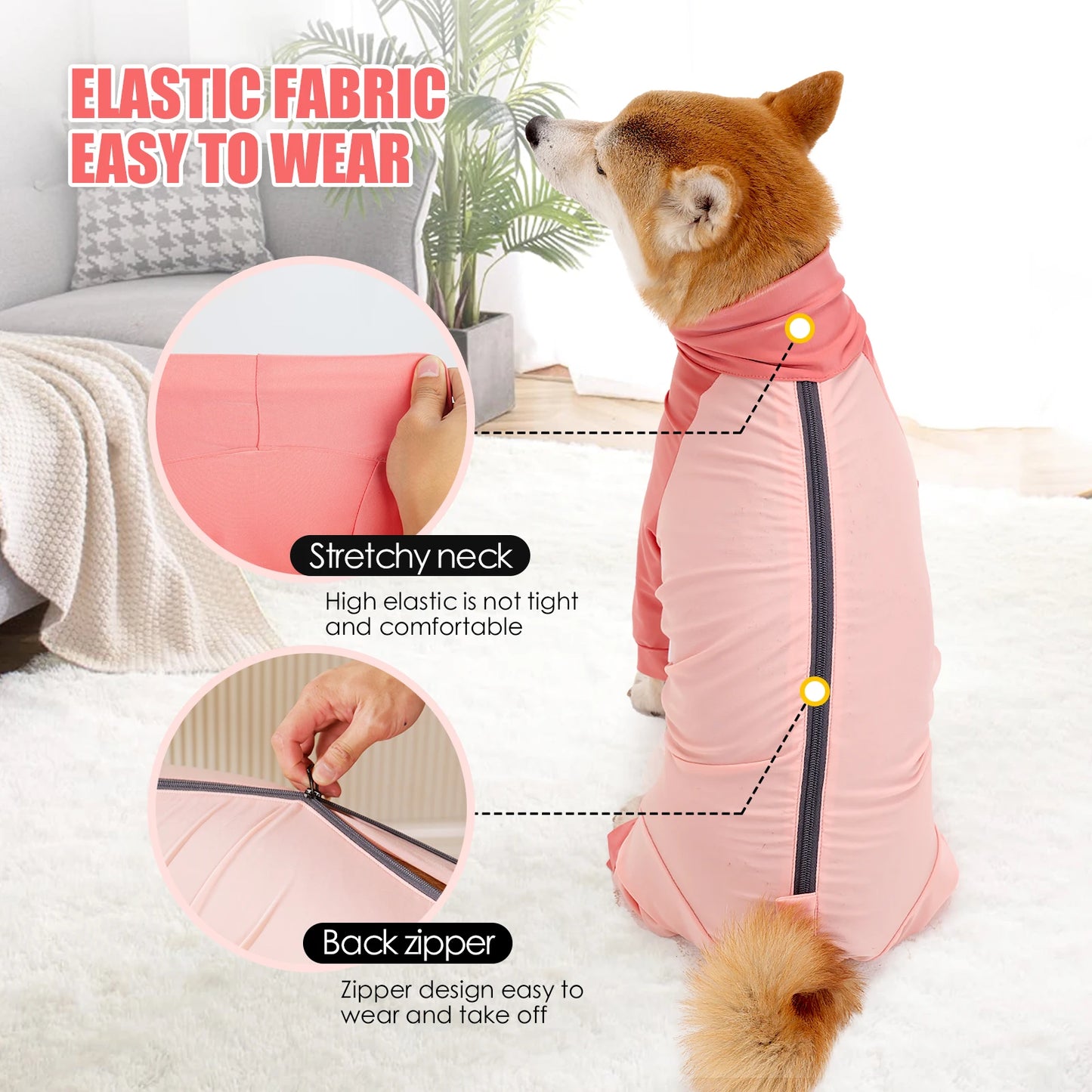 Comfortable Dog Pajamas | Anti-Hair Loss Cotton Jumpsuit
