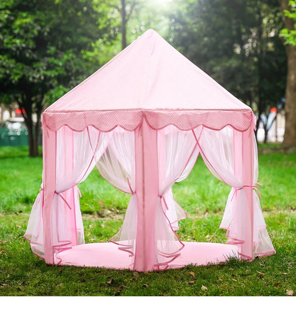 Portable Kids Toy Tipi Tent | Charming Pink Playhouse for Girls