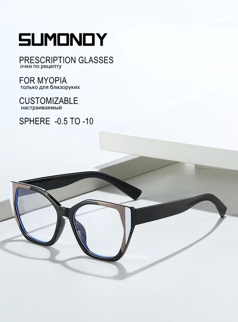 Stylish Myopia Prescription Glasses | Blue Light & Photochromic Lenses
