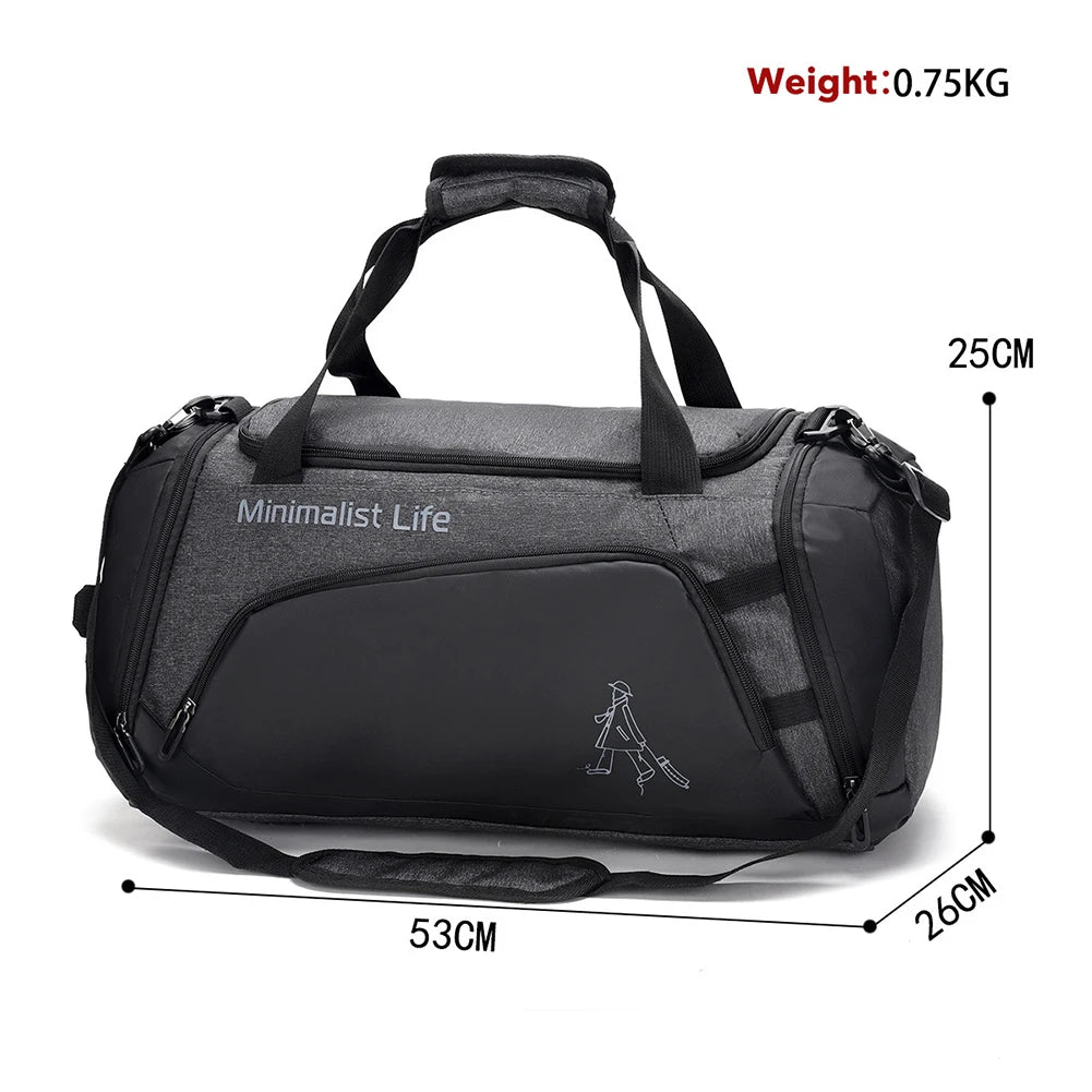 Waterproof Nylon Gym Bag | Perfect for Fitness & Travel
