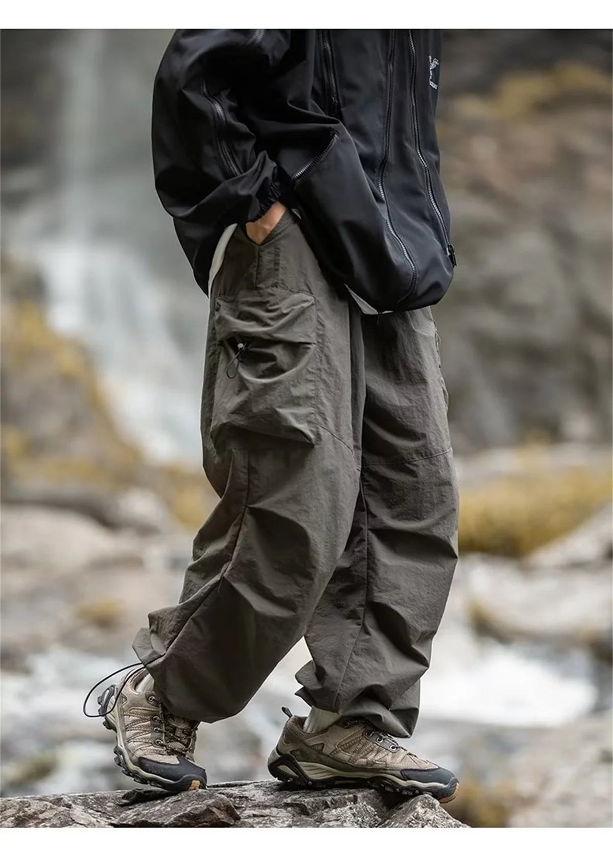 Men's Waterproof Hip Hop Cargo Pants | Stylish Casual Workwear