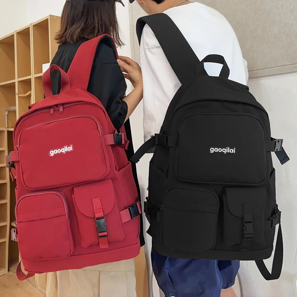 Stylish Versatile Solid Color Backpack for Work & Travel