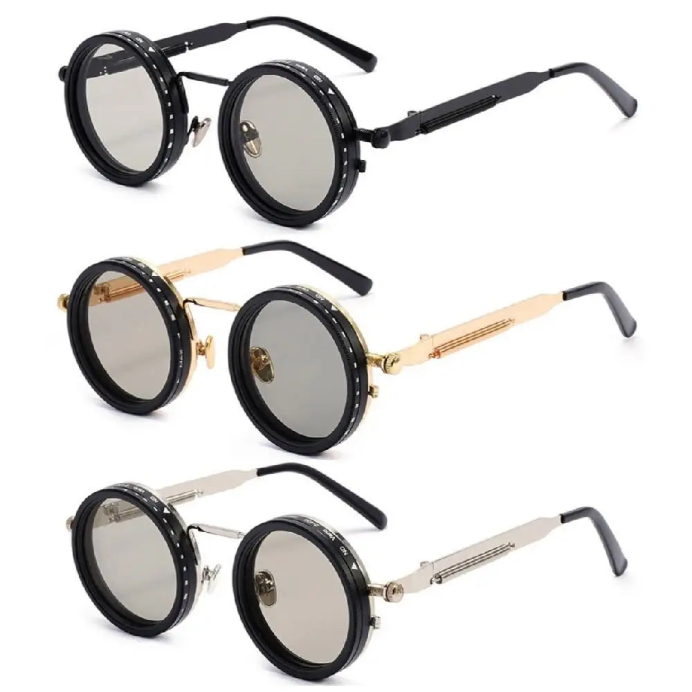Retro Adjustable Dimming Sunglasses | 9-Level UV Protection