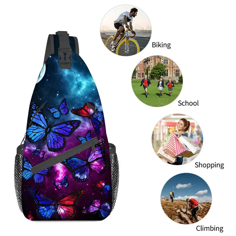 Stylish Cartoon Chest Bag for Boys & Girls | Large Capacity Messenger Bag