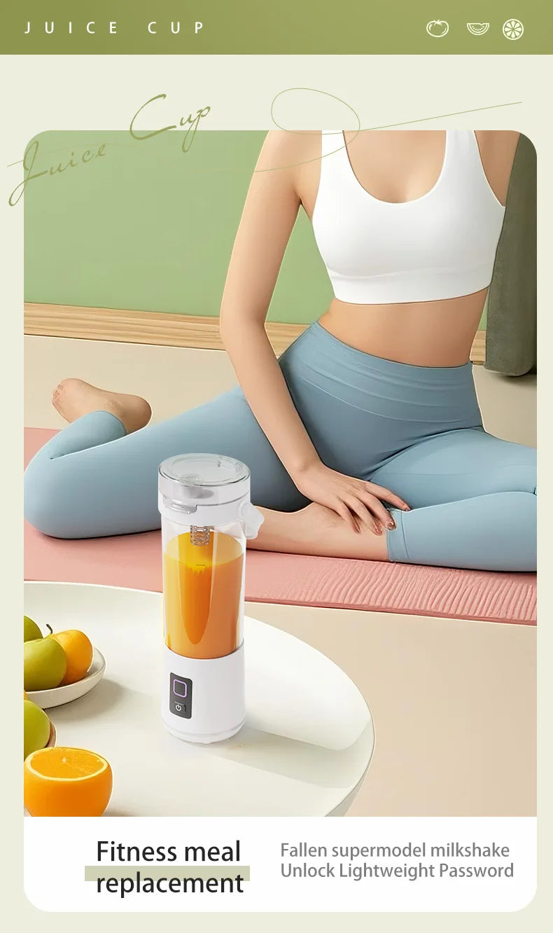 Rechargeable Mini Juicer Cup | Portable Blender for Home & Travel