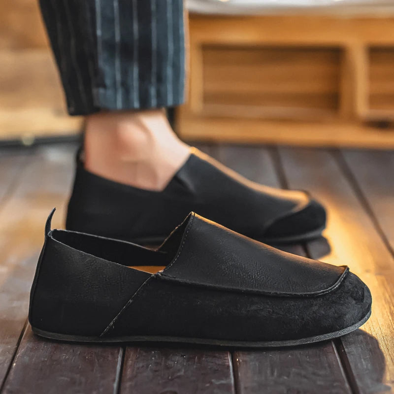 Men's Casual Walking Loafers | Soft Leather Comfort Shoes