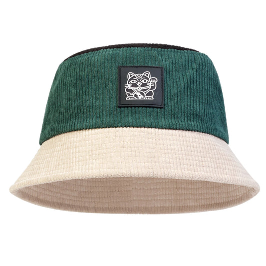 Sombrero estilo pescador unisex con bordado de gato | Gorra de pescador de moda