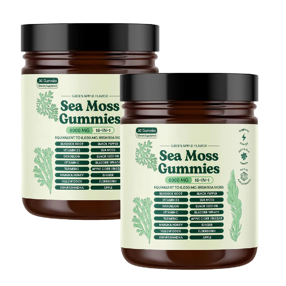 16-in-1 Sea Moss Gummies with Ashwagandha & Turmeric Blend
