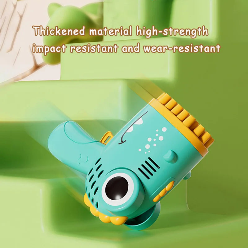 40 Hole Dinosaur Bubble Handheld Machine | Fun Outdoor Bubble Gun