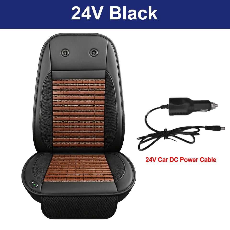 Summer Car Cooling Seat Cover with Fans | Universal Ventilation Cushion