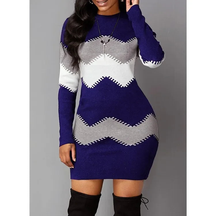 Boho Vintage Striped Women's Dress | Elegant Casual Party Wear