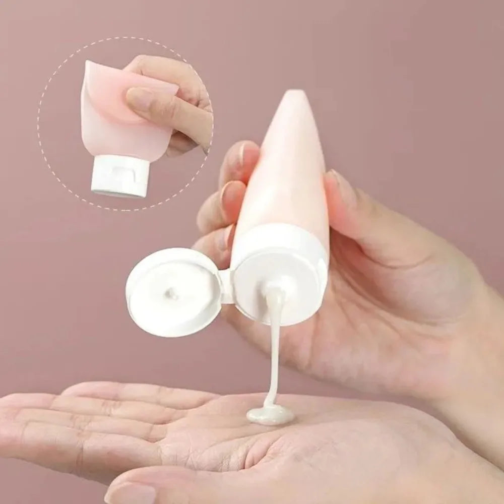 4Pcs 60ml Travel Bottle Set | Refillable Cosmetic Containers