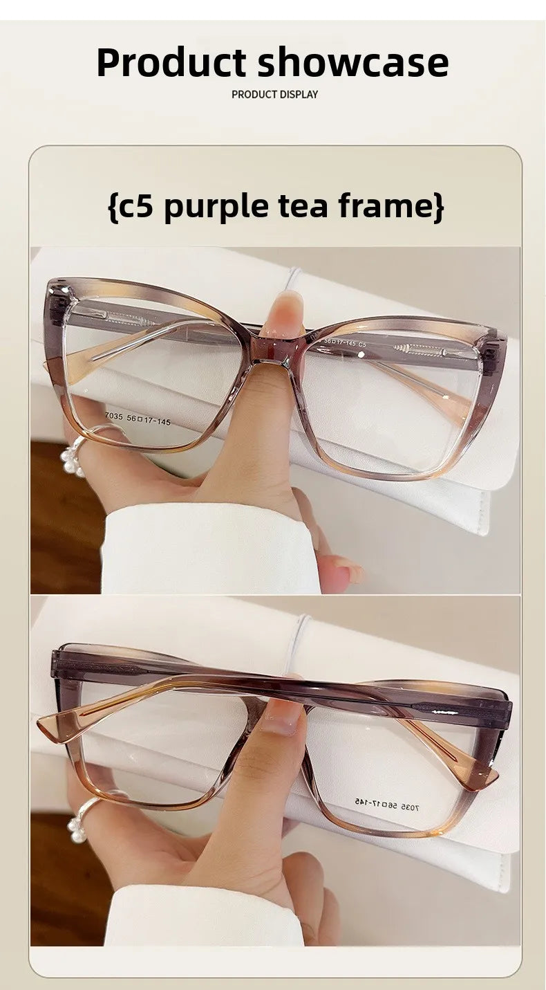Stylish Cat Eye Blue Light Blocking Reading Glasses for Women
