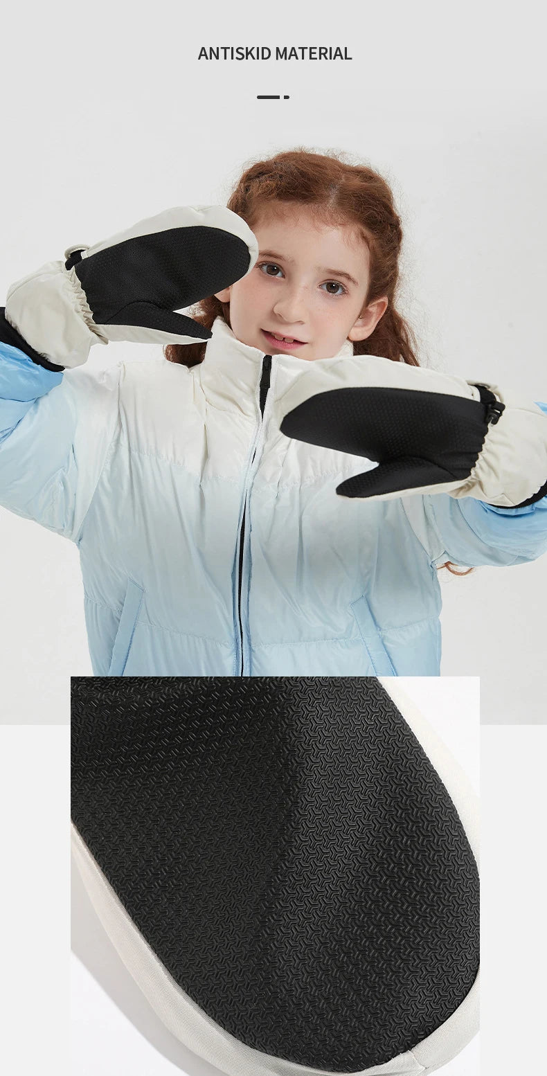 Waterproof Kids Ski Mittens | Warm Insulated Gloves for Winter Fun