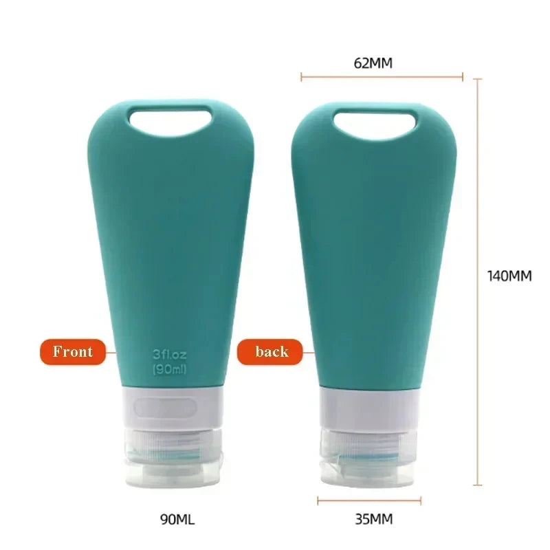 Silicone Travel Dispenser Bottle Set | Durable & Refillable Containers