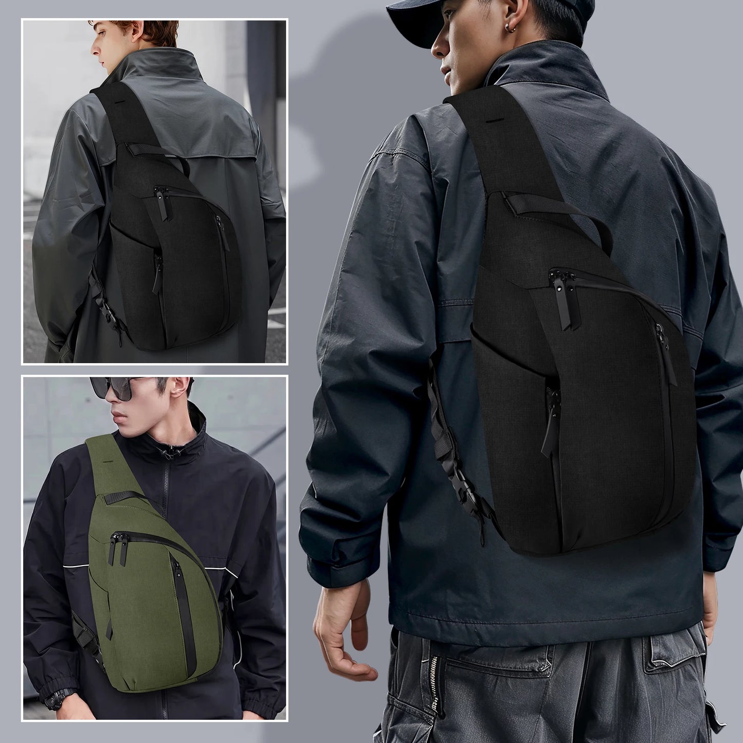 Multi-Functional Waterproof Crossbody Bag for Outdoor Travel