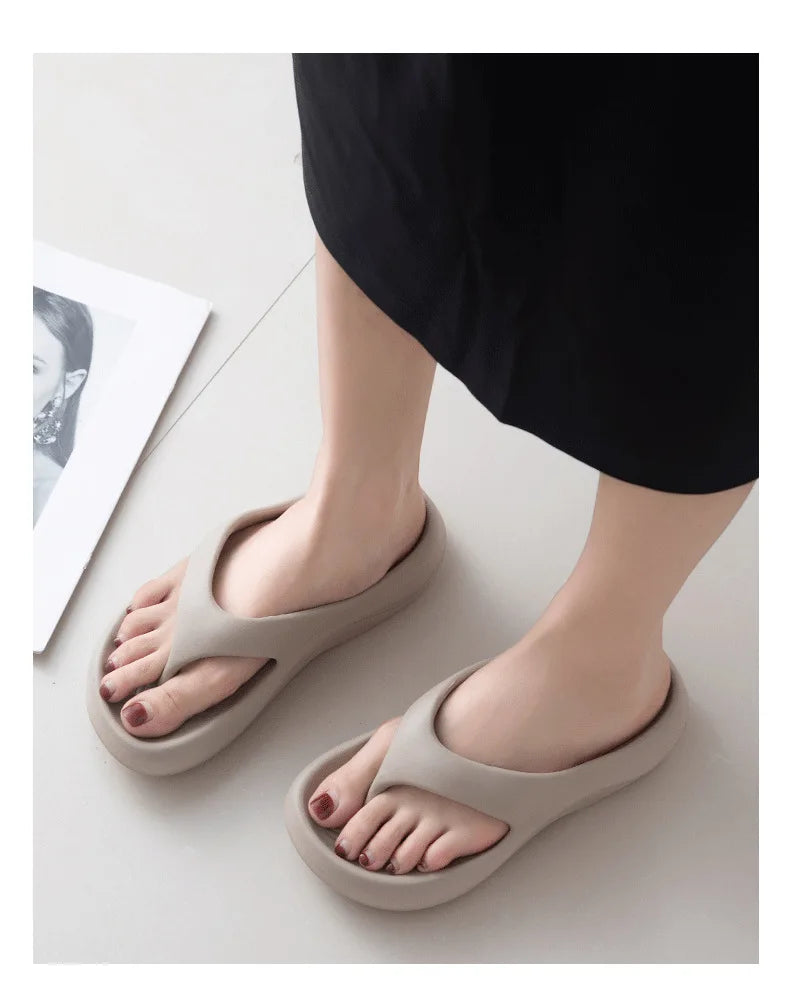 Women's Thick Platform EVA Flip Flops | Comfortable Beach Sandals
