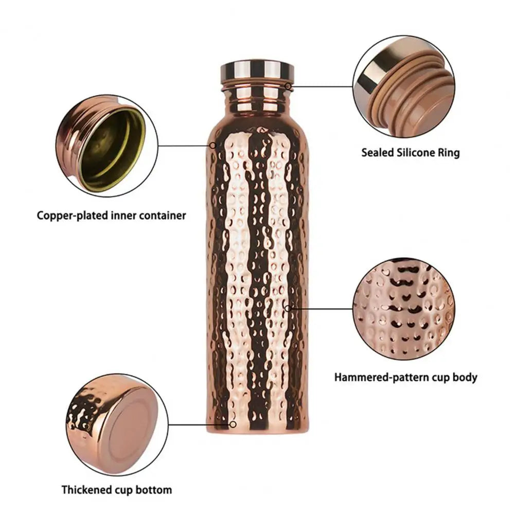 800ML Copper Sports Water Bottle | Leakproof & Stylish Hydration
