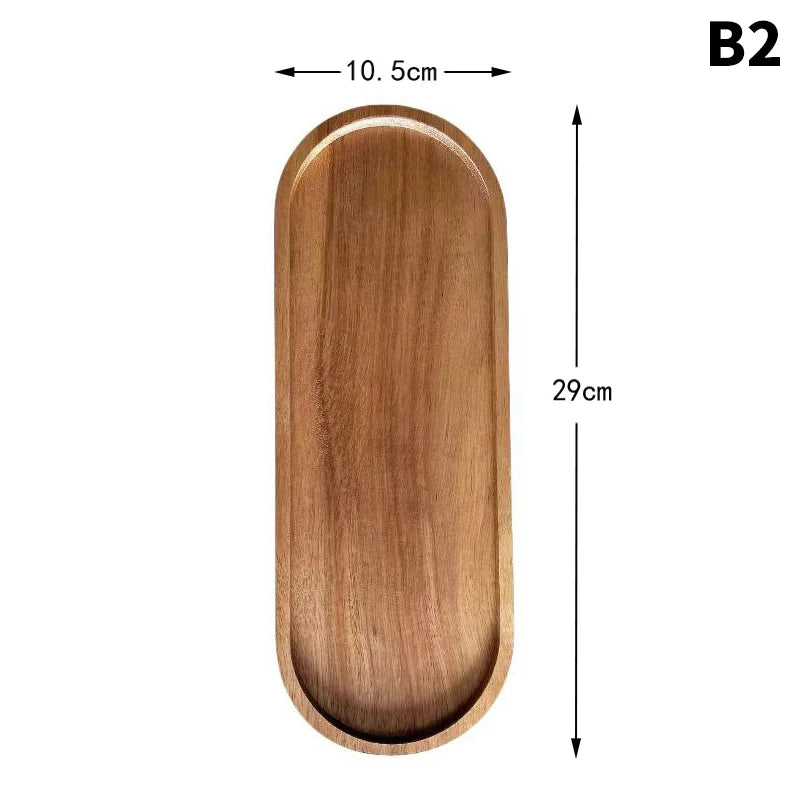 Eco-Friendly Wooden Dessert Plates | Elegant Serving Trays