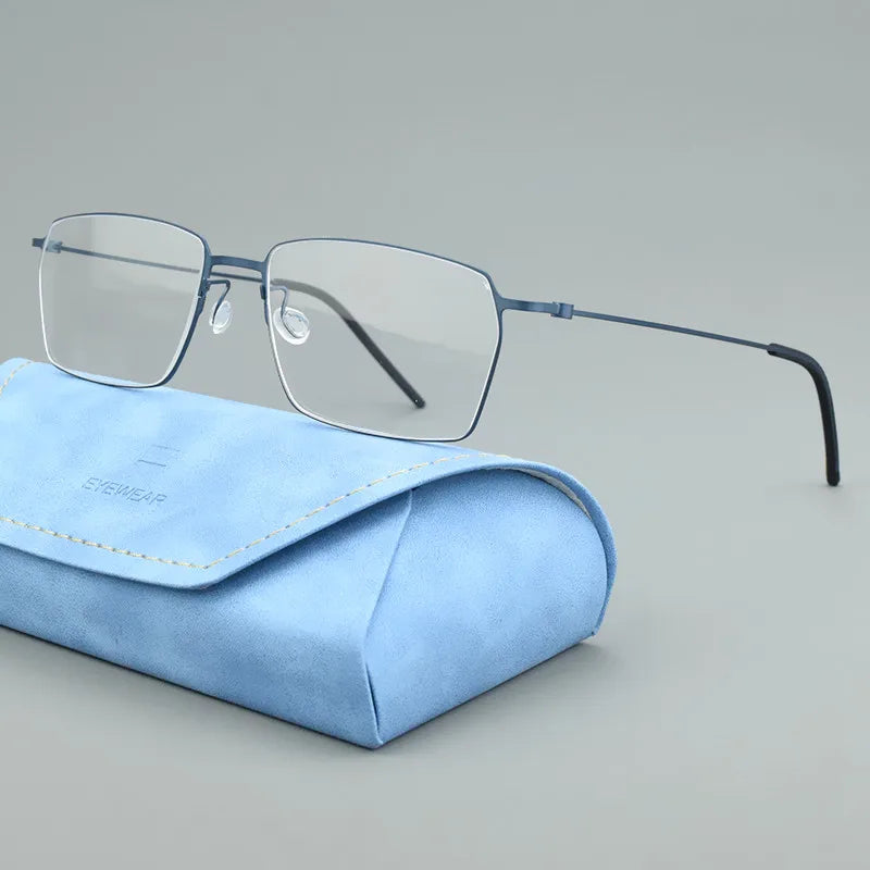 Ultra Light Titanium Eyeglasses | Retro Square Frames for All 2026