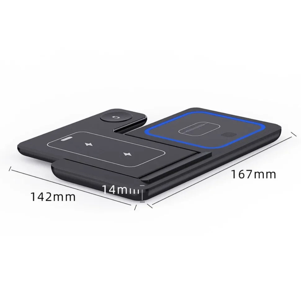 Foldable 3-in-1 Wireless Charging Station | Fast & Convenient Charging