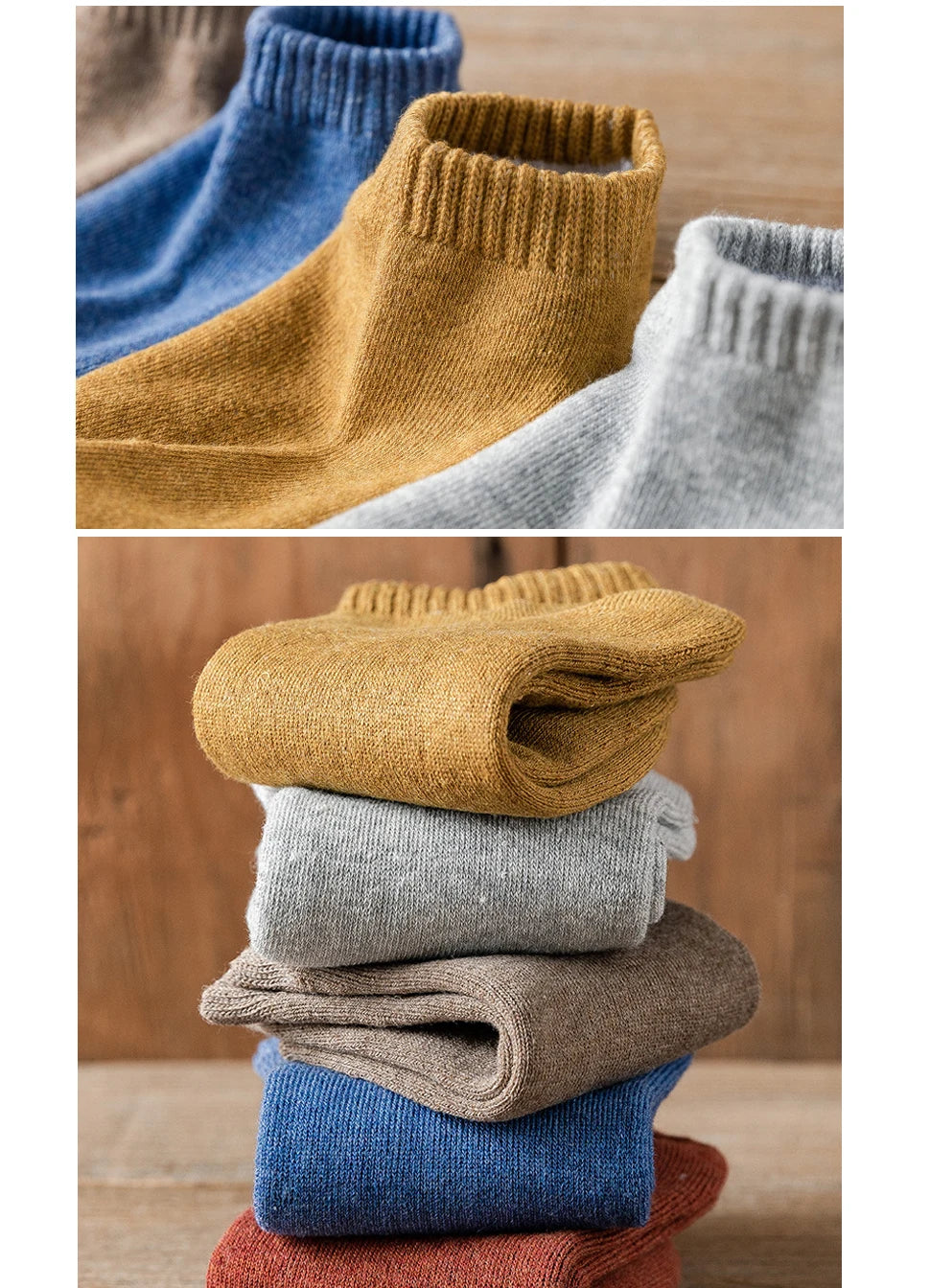 Men's Thick Thermal Ankle Crew Socks | Cozy Winter Essentials