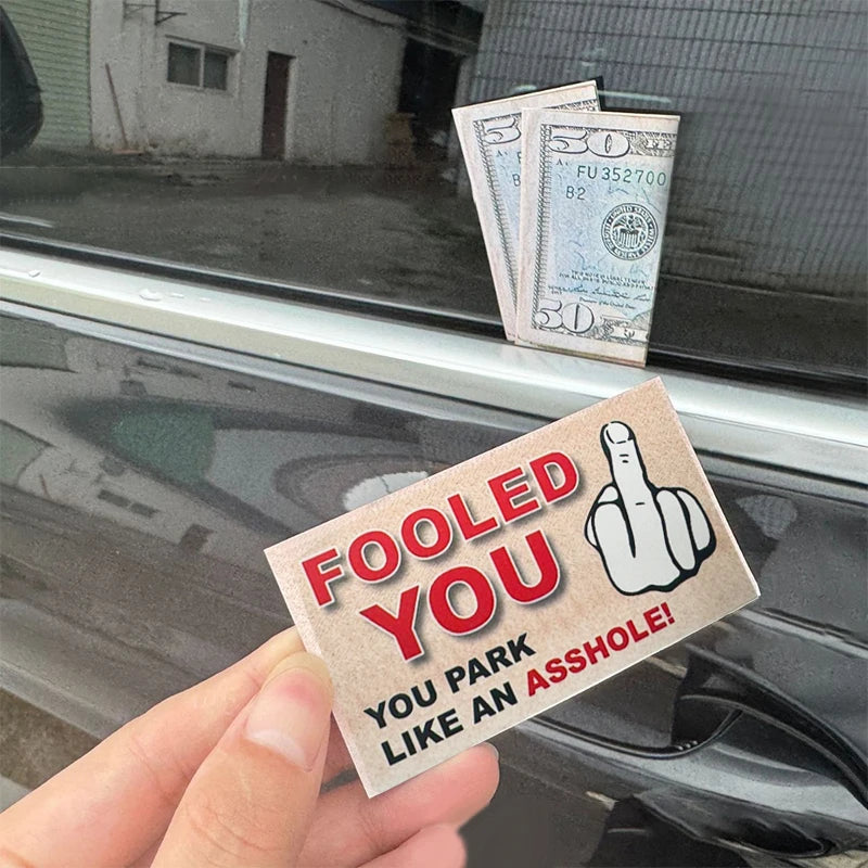 Parking Prank Cards | Funny Fake $50 Money Tickets for Bad Parkers