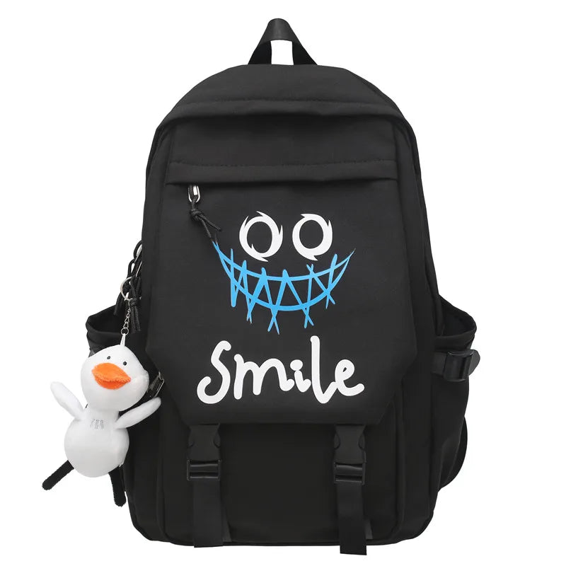 Kawaii Large Capacity Pocket Front Backpack | Stylish School Bag
