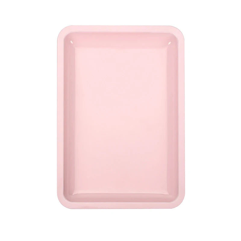 Solid Stainless Steel Rectangle Dessert Plate | Japanese-style Tray