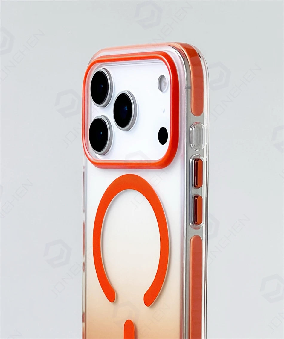 Luxury Gradient Magnetic Shockproof Case for iPhone 14-17 Pro Max