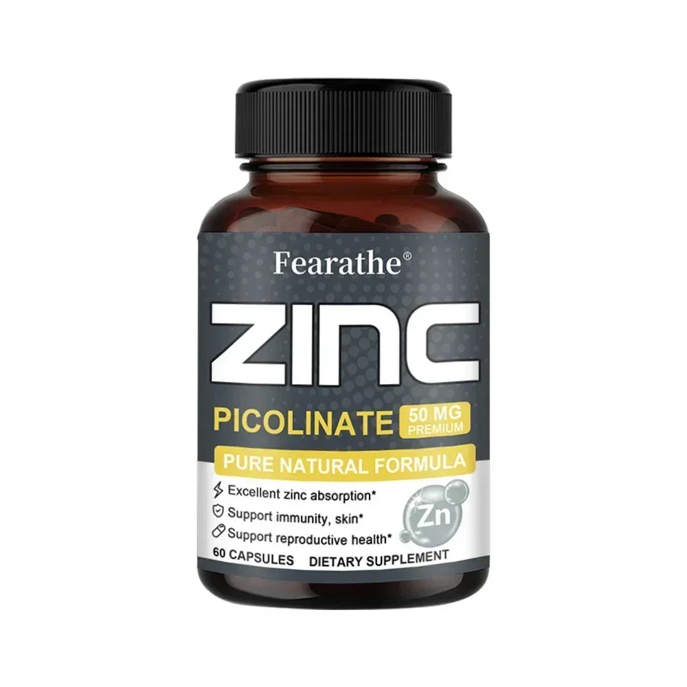 High Potency Zinc Supplement - Immune Support & Healthy Skin