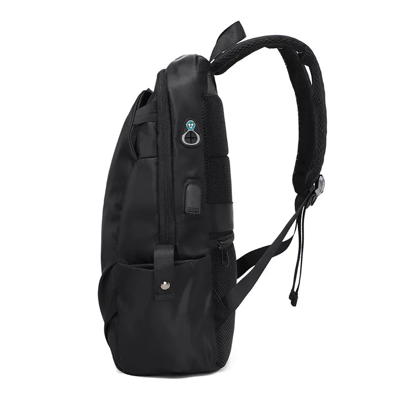 Cute Waterproof Men's Business Laptop Backpack with Cat Print