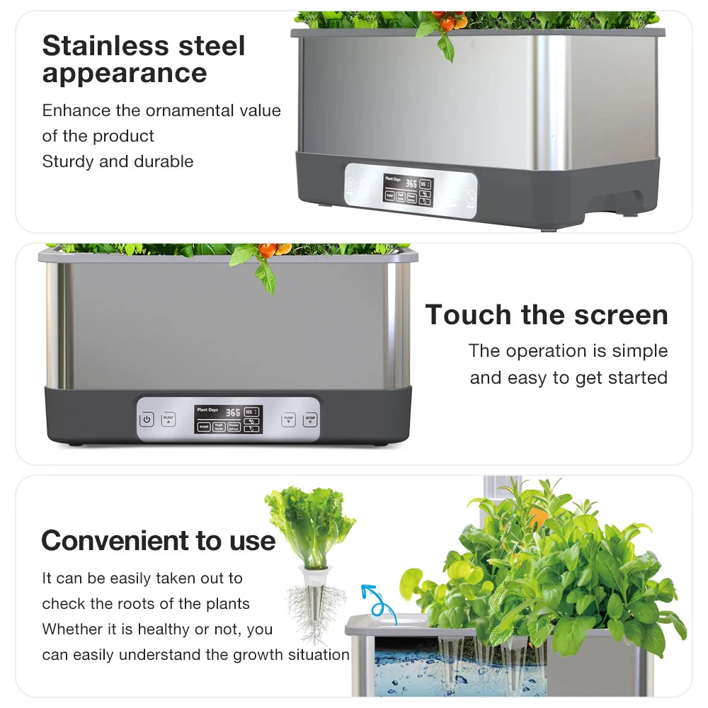 WiFi Hydroponics Growing System | Indoor Garden with LED Lights