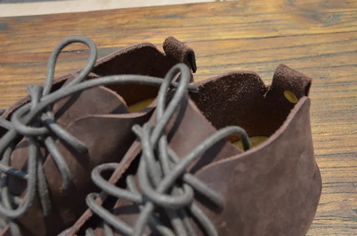 Handmade Genuine Leather High Top Women's Shoes | Stylish Casual Footwear