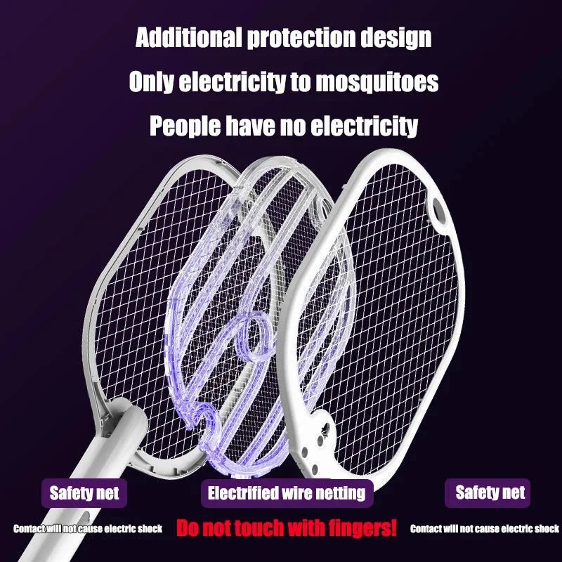 3000V Electric Mosquito Swatter with USB Charging | Pest Control