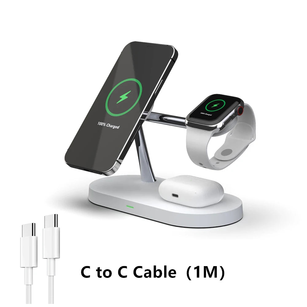Foldable 3-in-1 Wireless Charging Station | Fast Charging & Travel Ready
