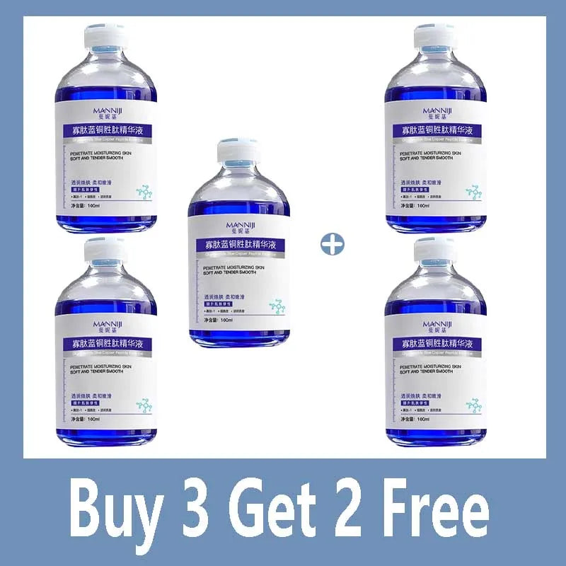 Powerful Blue Copper Peptide Anti-Wrinkle Essence for Fresh Skin