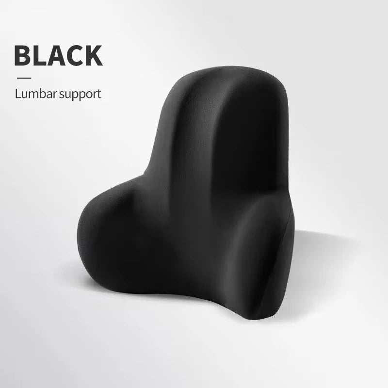 Car Memory Foam Neck Pillow & Lumbar Backrest Cushion