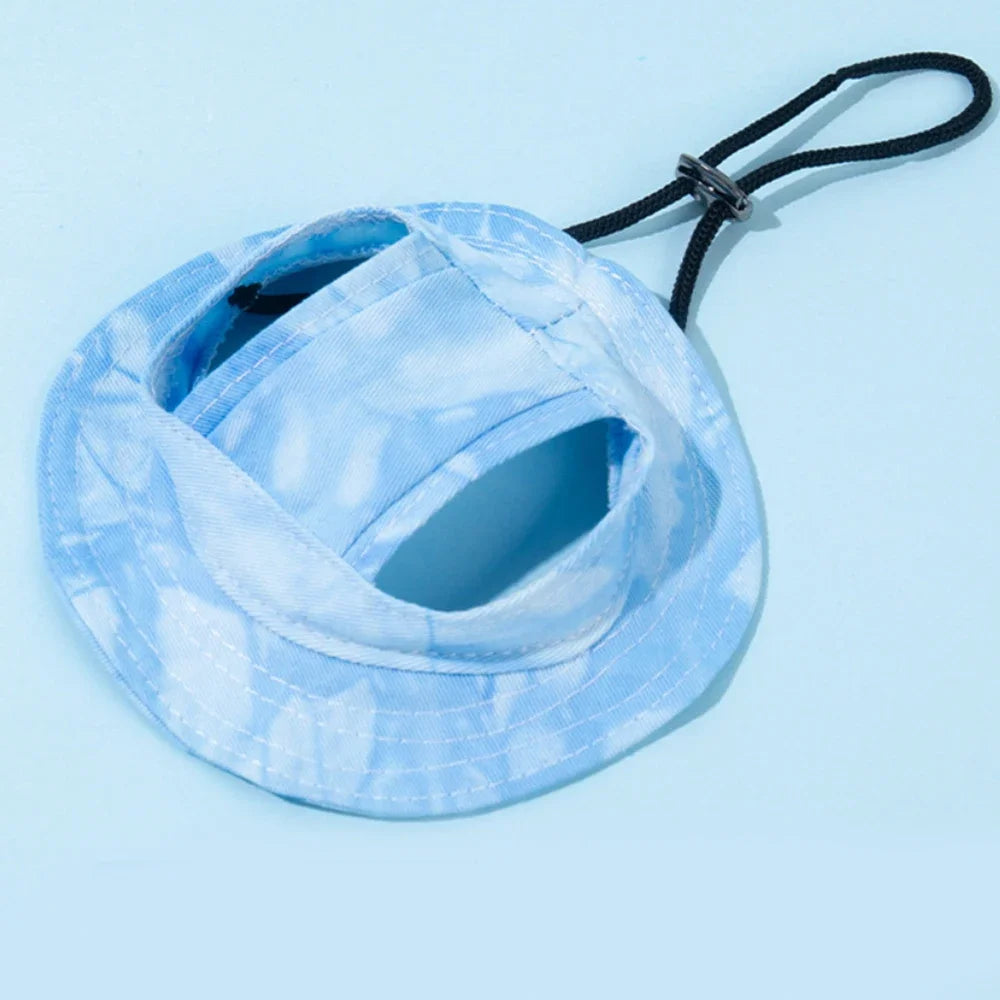 Adjustable Dog Baseball Cap with Ear Holes | Summer Pet Hat