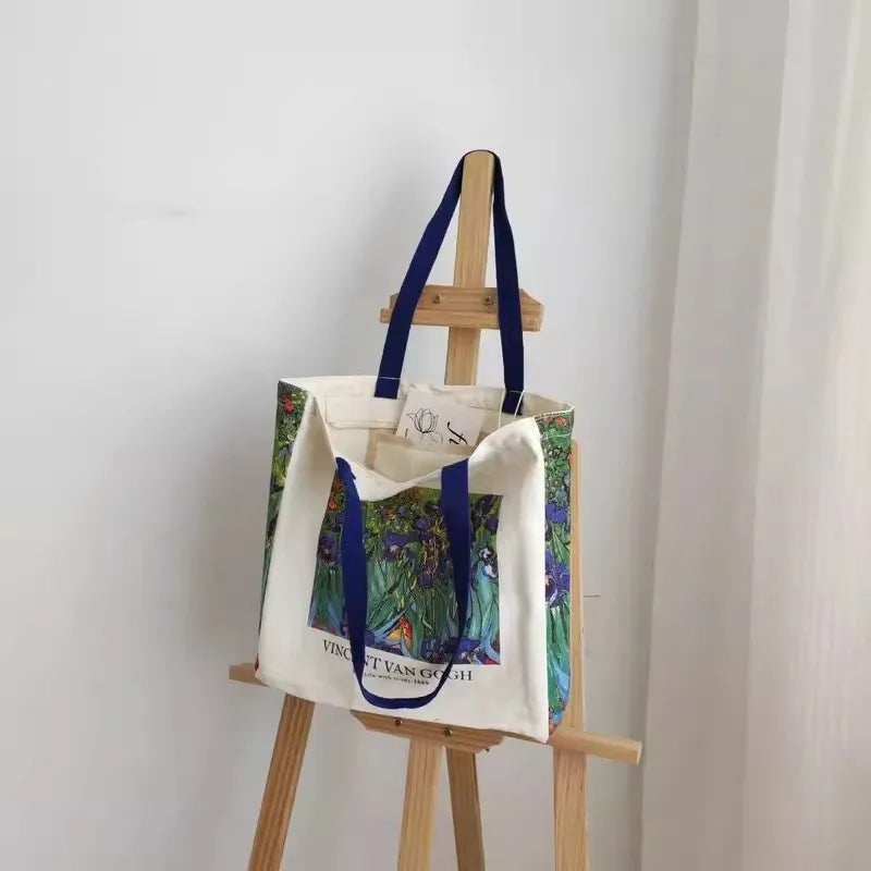 Vintage Canvas Shoulder Bag | Stylish Casual Tote for Women