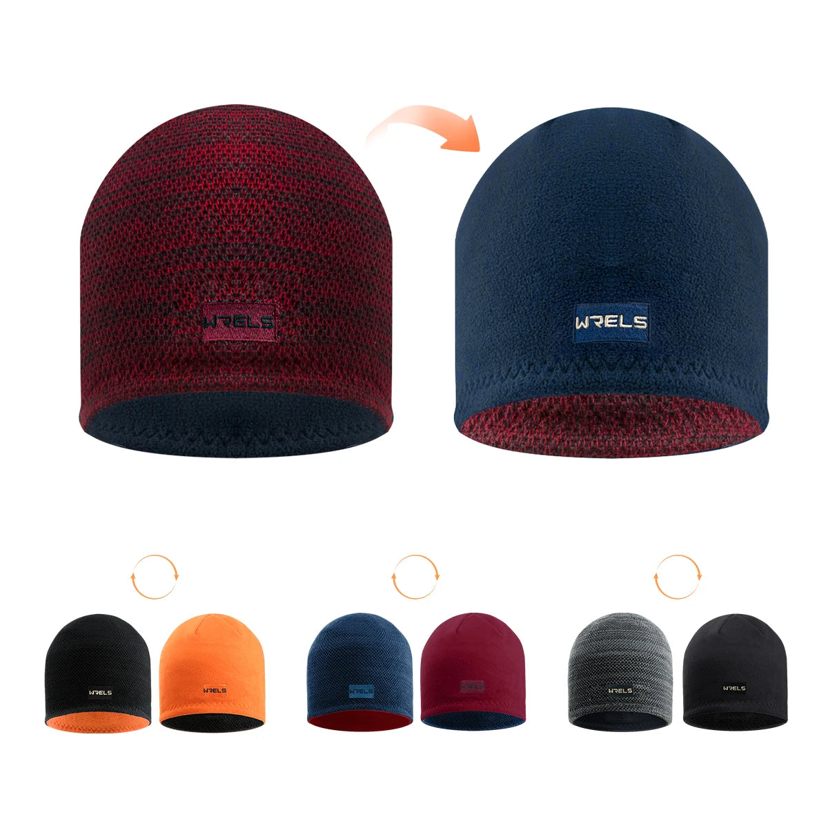 Unisex Two-Sided Fleece Hat | Warm Windproof Outdoor Sports Cap