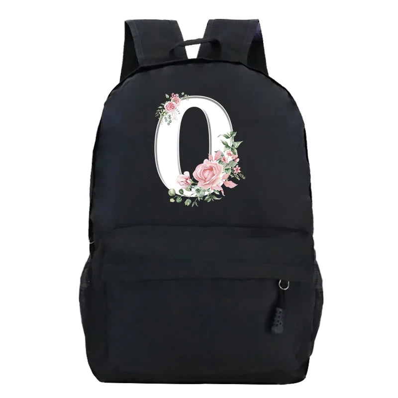 Stylish Pink Floral Backpack for College Students | Trendy Floral Design