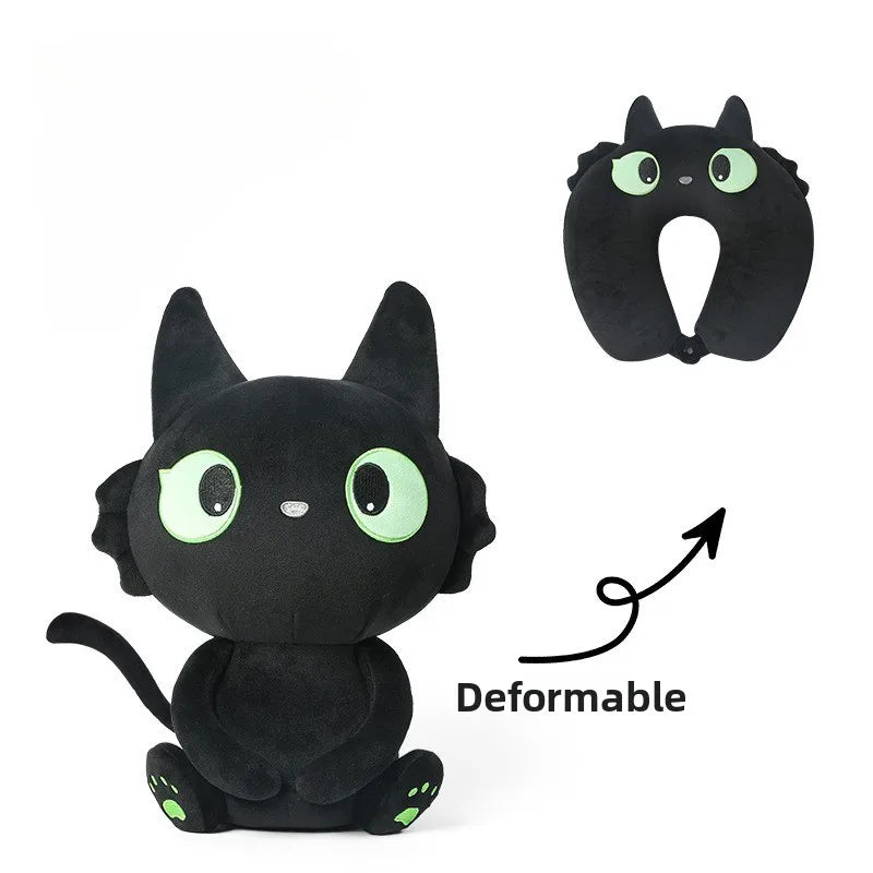 Cartoon Cat U-Shaped Neck Pillow | Travel Comfort & Support