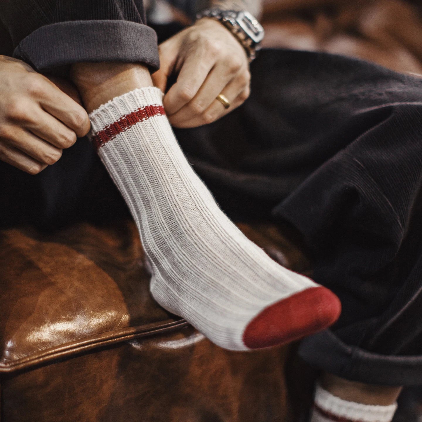 Men's 3-Pack Vintage Wool Blend Socks | Cozy Thermal Comfort