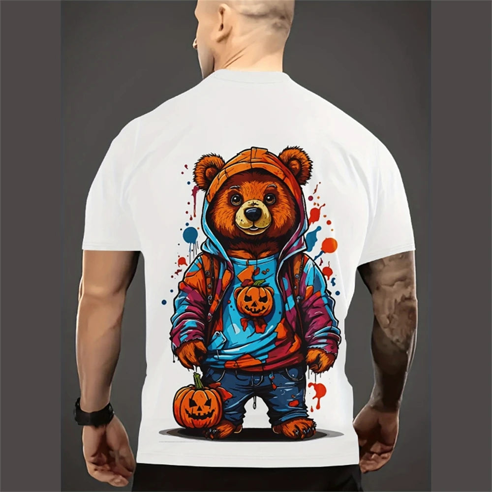 Funny Cartoon Men's T-Shirt | Casual Summer Streetwear