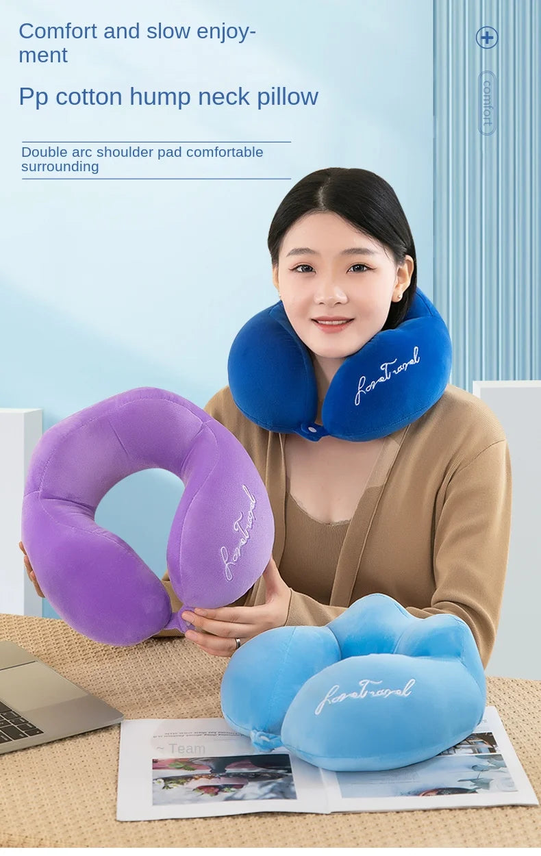 Comfortable U-Shaped Neck Pillow for Travel | Soft Support Cushion