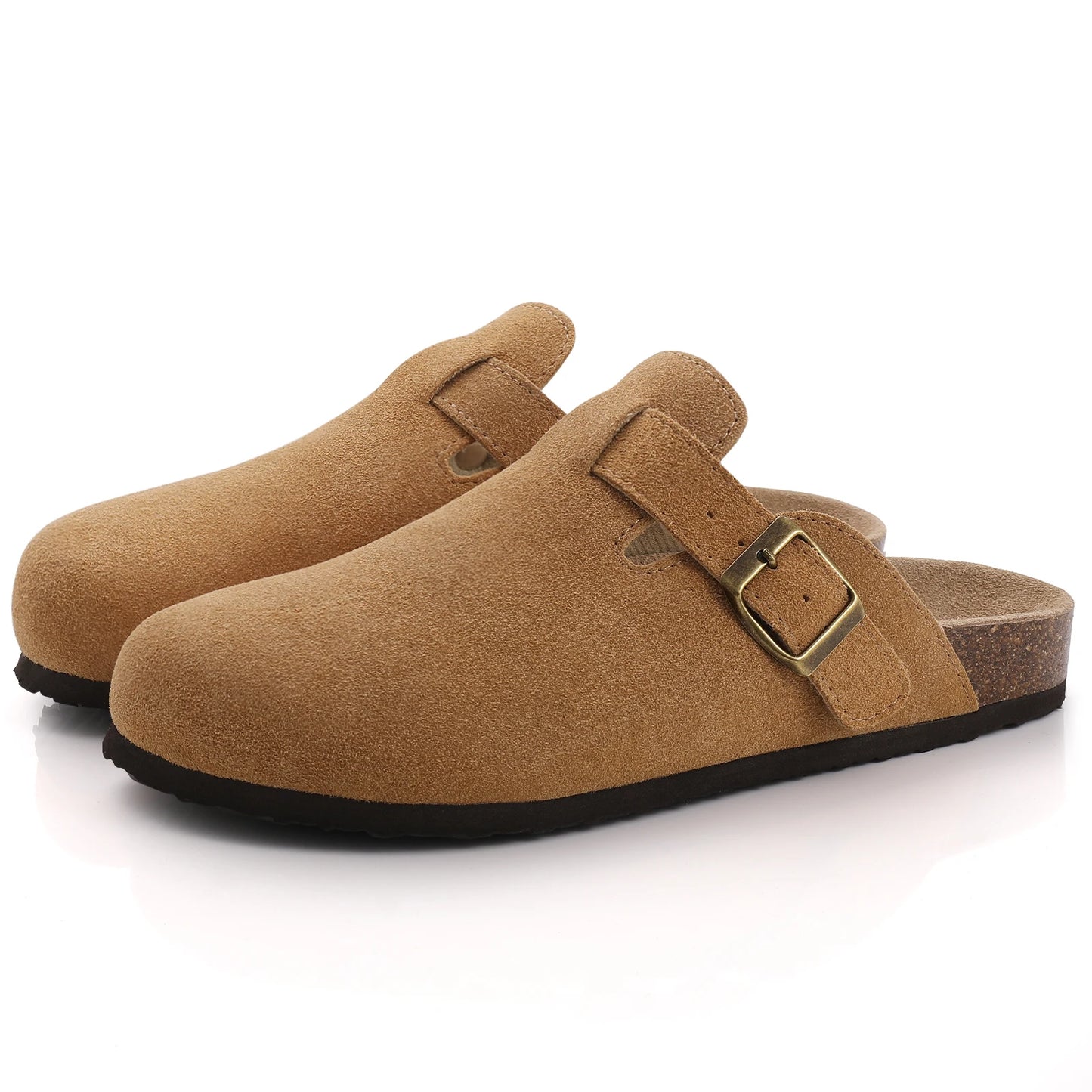 Cork Suede Clogs for Women | Stylish Summer Beach Slides