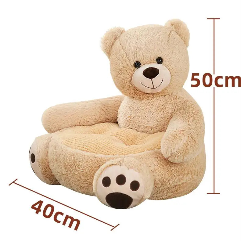 Adorable Plush Cartoon Animal Sofa Chair for Kids | Cozy & Fun