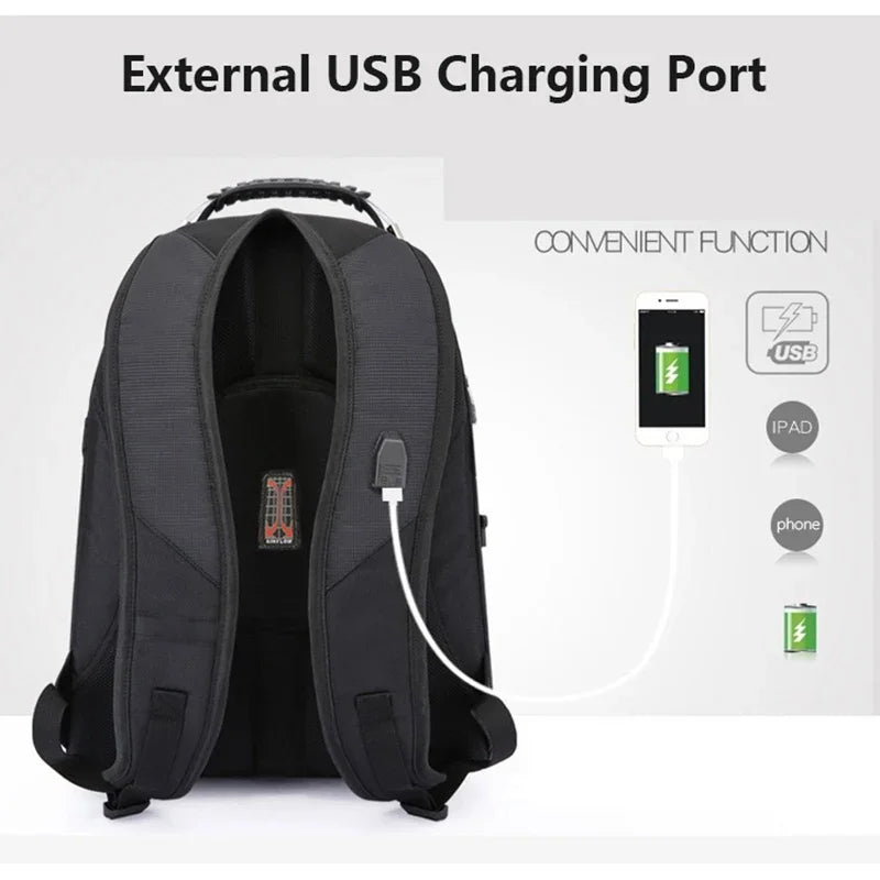 Durable Multifunctional Laptop Backpack | Water Resistant Travel Bag